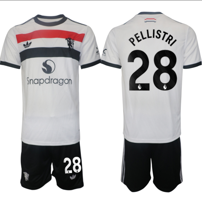 Men 2024-2025 Club Manchester United away white #28 Soccer Jersey